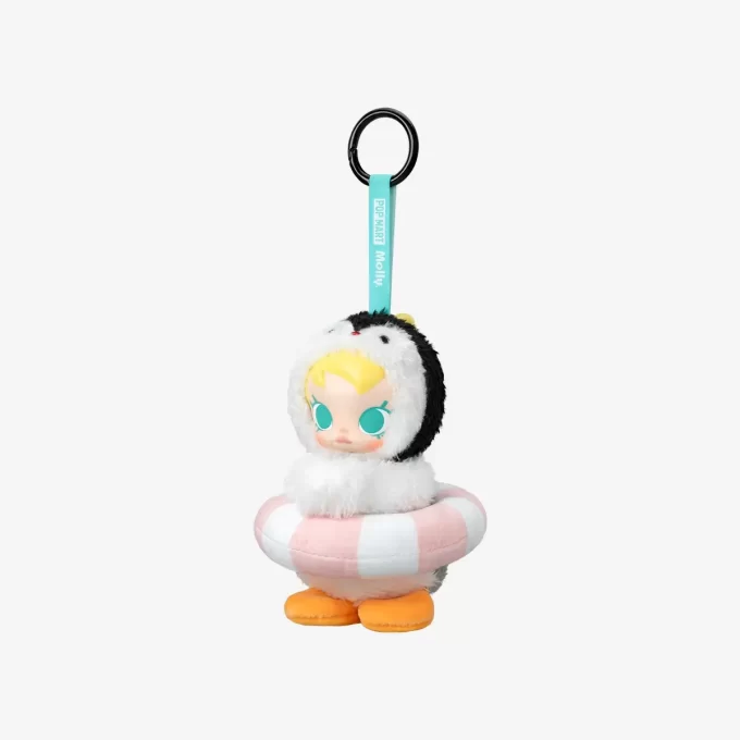 Baby Molly × Pingu Mutlu Balık Tutma Serisi – Vinil Peluş Kolye Kör Kutu