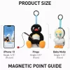 Baby Molly × Pingu Mutlu Balık Tutma Serisi – Vinil Peluş Kolye Kör Kutu