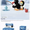 Baby Molly × Pingu Mutlu Balık Tutma Serisi – Vinil Peluş Kolye Kör Kutu
