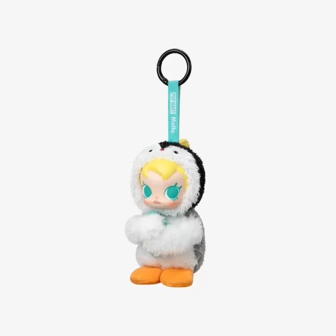 Baby Molly × Pingu Mutlu Balık Tutma Serisi – Vinil Peluş Kolye Kör Kutu