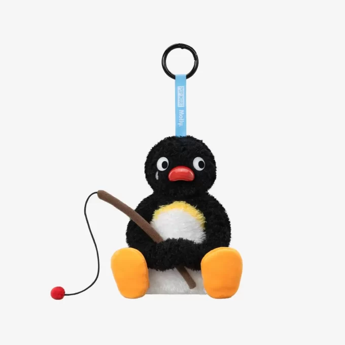 Baby Molly × Pingu Mutlu Balık Tutma Serisi – Vinil Peluş Kolye Kör Kutu
