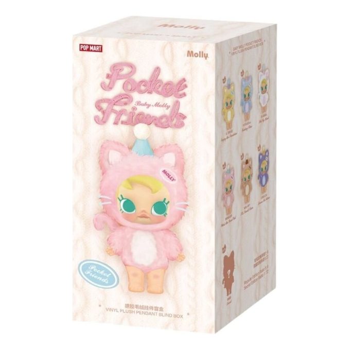 Baby Molly Pocket Friends Vinil Peluş Kolye Mühürlü Kutu (1 Kör Kutu)