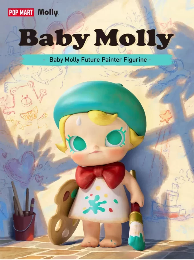Bebek Molly Geleceğin Ressamı Heykelciği
