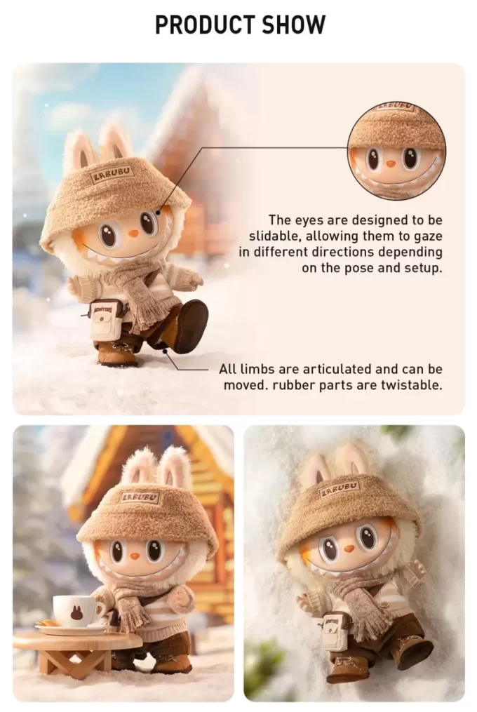 CANAVARLAR – GİYİN LATTE Vinil Peluş Bebek