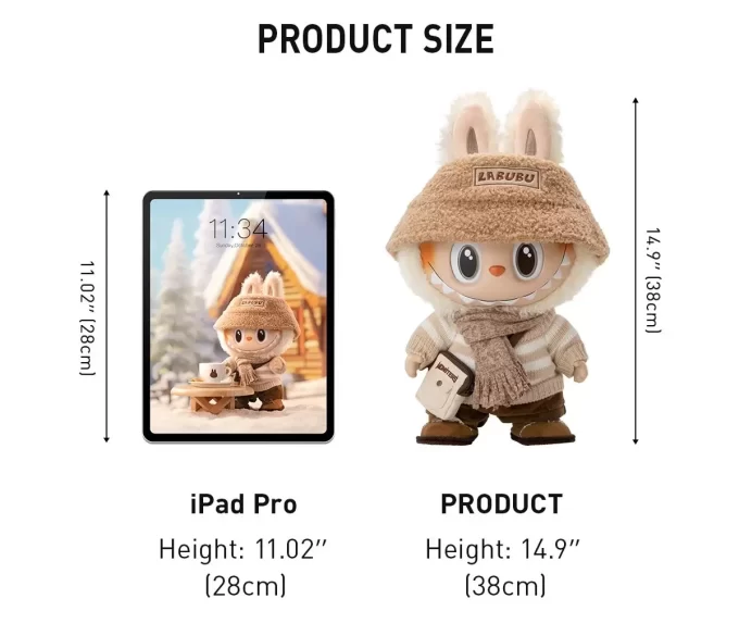 CANAVARLAR – GİYİN LATTE Vinil Peluş Bebek