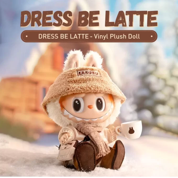 CANAVARLAR – GİYİN LATTE Vinil Peluş Bebek