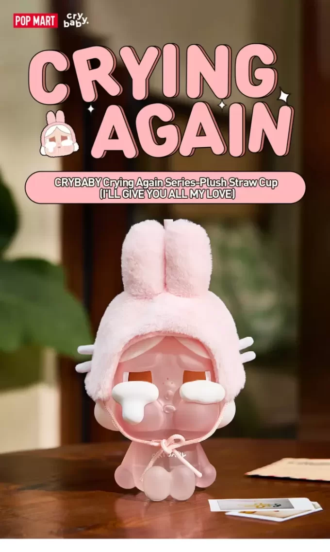 CRYBABY Ağlayan Bebek Serisi – Peluş Pipetli Bardak (Sana Tüm Sevgimi Vereceğim)