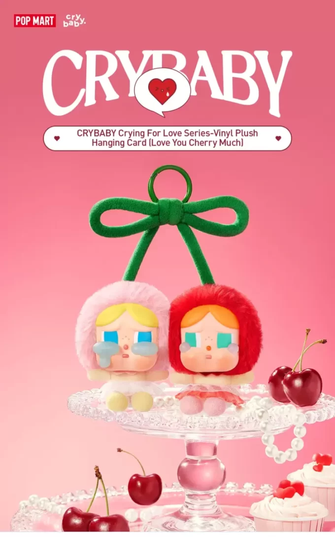 CRYBABY Crying For Love Serisi – Vinil Peluş Askılı Kart (Seni Çok Seviyorum)