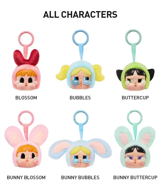 CRYBABY × Powerpuff Girls Serisi – Vinil Yüz Peluş Kör Kutu