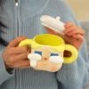 CRYBABY Sad Club Serisi – Seramik Bardak (Altın)