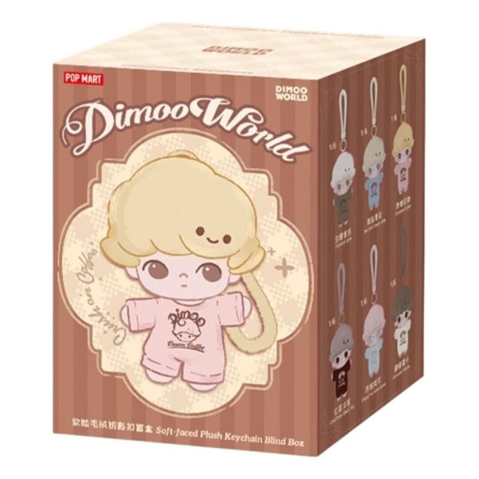 Dimoo Crush on Coffee Peluş Anahtarlık Mühürlü Kutu (1 Kör Kutu)