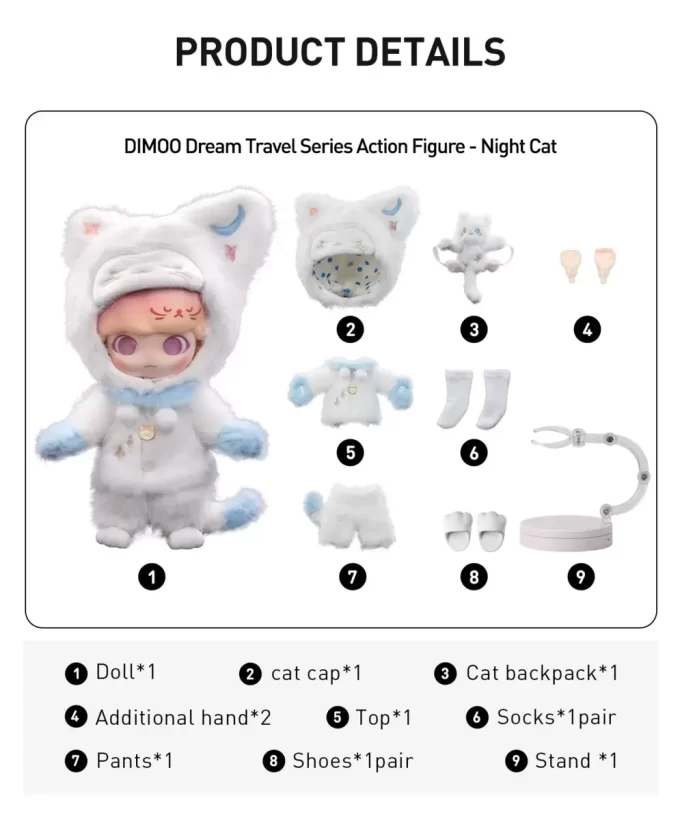 DIMOO Dream Travel Serisi Aksiyon Figürü
