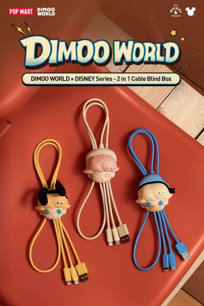 DIMOO WORLD × DISNEY Serisi – 2’si 1 Arada Kablo Kör Kutusu