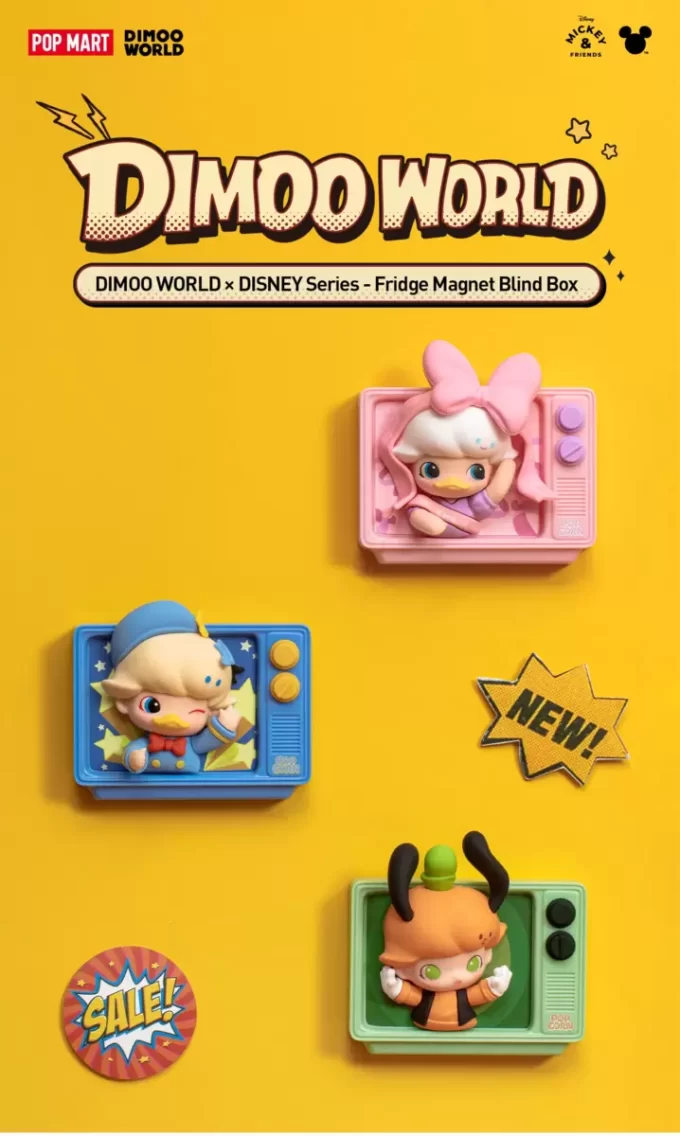 DIMOO WORLD × DISNEY Serisi – Buzdolabı Mıknatısı Kör Kutusu