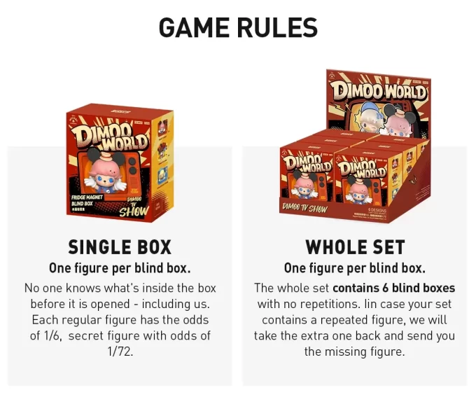 DIMOO WORLD × DISNEY Serisi – Buzdolabı Mıknatısı Kör Kutusu