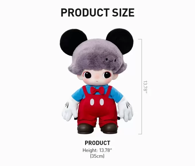 DIMOO WORLD × DISNEY Serisi – Mickey Vinil Peluş Çanta