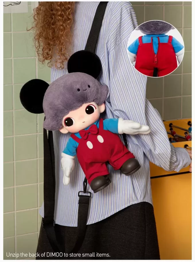 DIMOO WORLD × DISNEY Serisi – Mickey Vinil Peluş Çanta
