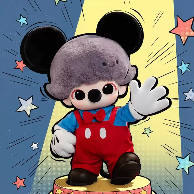 DIMOO WORLD × DISNEY Serisi – Mickey Vinil Peluş Çanta