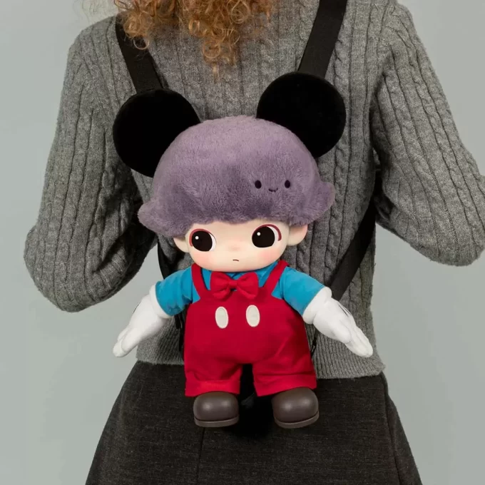 DIMOO WORLD × DISNEY Serisi – Mickey Vinil Peluş Çanta