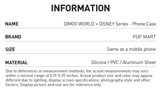 DIMOO WORLD × DISNEY Serisi – Telefon Kılıfı