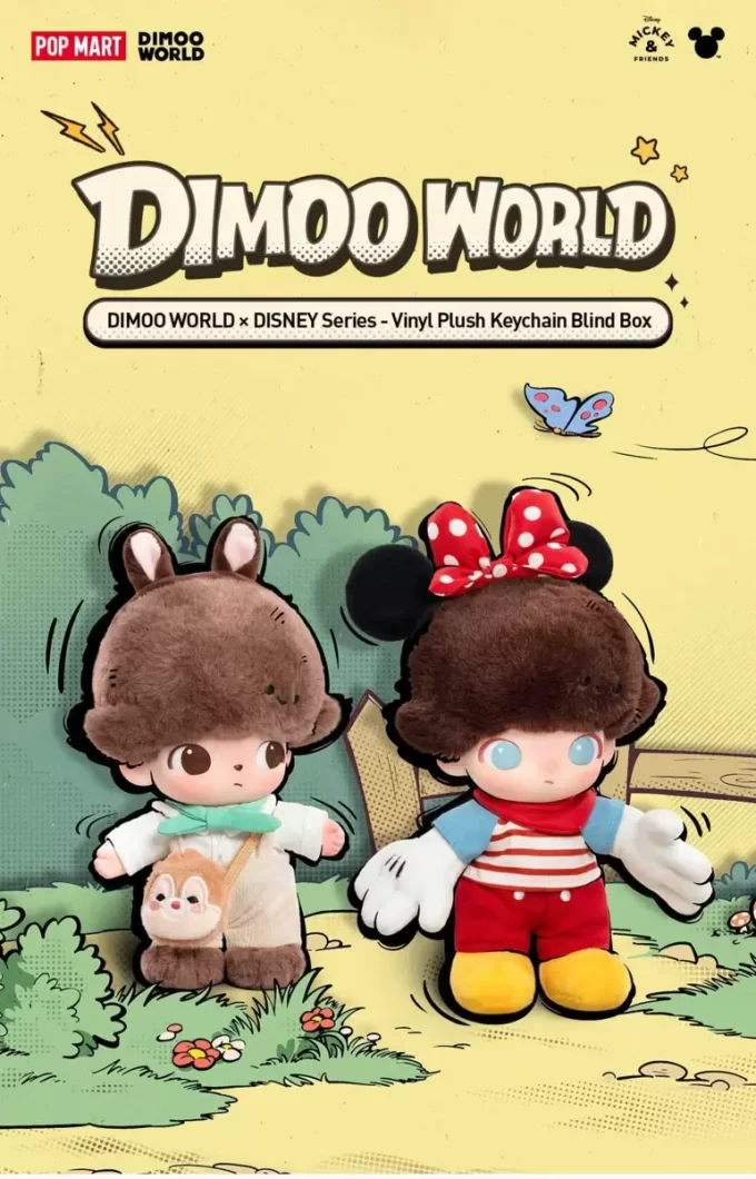 DIMOO WORLD × DISNEY Serisi – Vinil Peluş Anahtarlık Kör Kutu