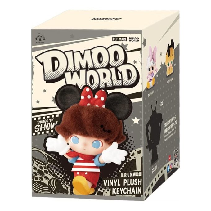 Disney Dimoo World Vinil Peluş Kolye Mühürlü Kutu (1 Kör Kutu)