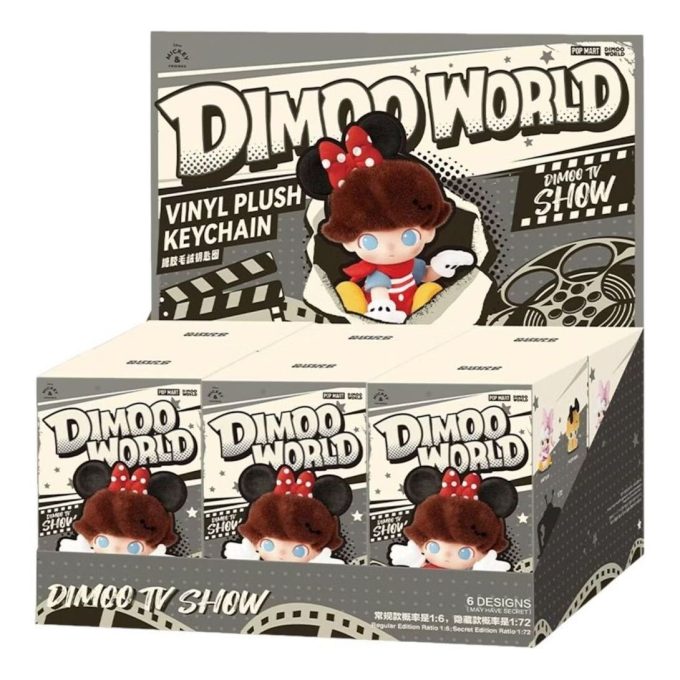 Disney Dimoo World Vinil Peluş Kolye Mühürlü Kutu (6 Kör Kutu)