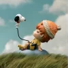 Hirono × Snoopy Figürü