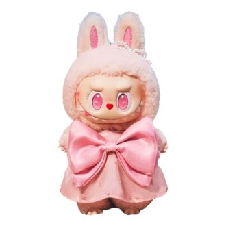 Labubu Mokoko Yaza Atlıyor Vinil Peluş Kolye Pop Land Özel