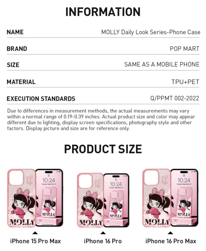 MOLLY Günlük Görünüm Serisi – Telefon Kılıfı