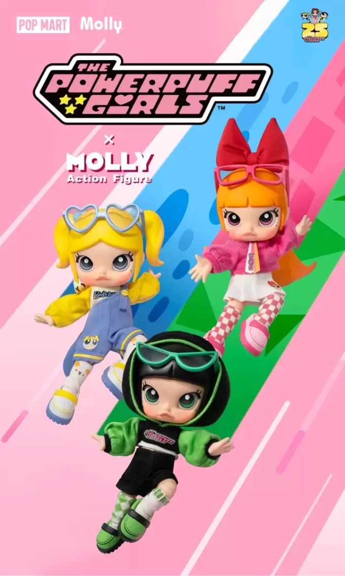 MOLLY × Powerpuff Girls Serisi Aksiyon Figürü