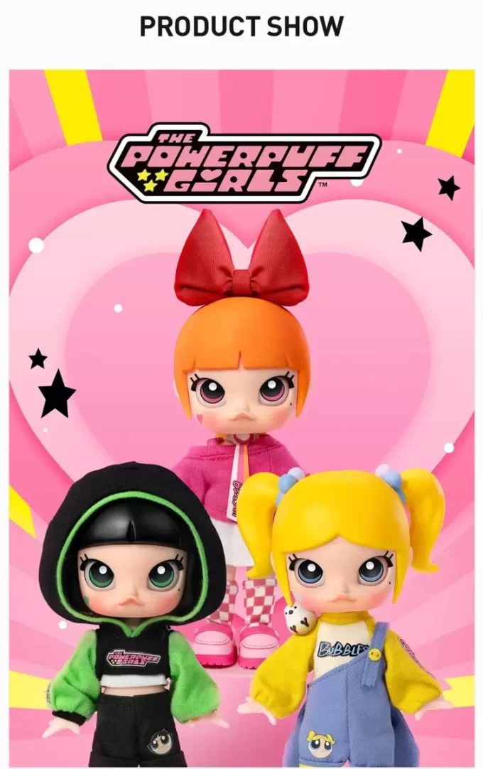 MOLLY × Powerpuff Girls Serisi Aksiyon Figürü