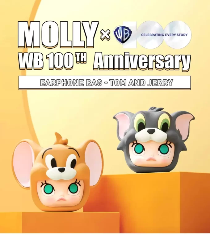 MOLLY X Warner Bros. 100. Yıl Dönümü Serisi – Kulaklık Çantası (Tom ve Jerry)