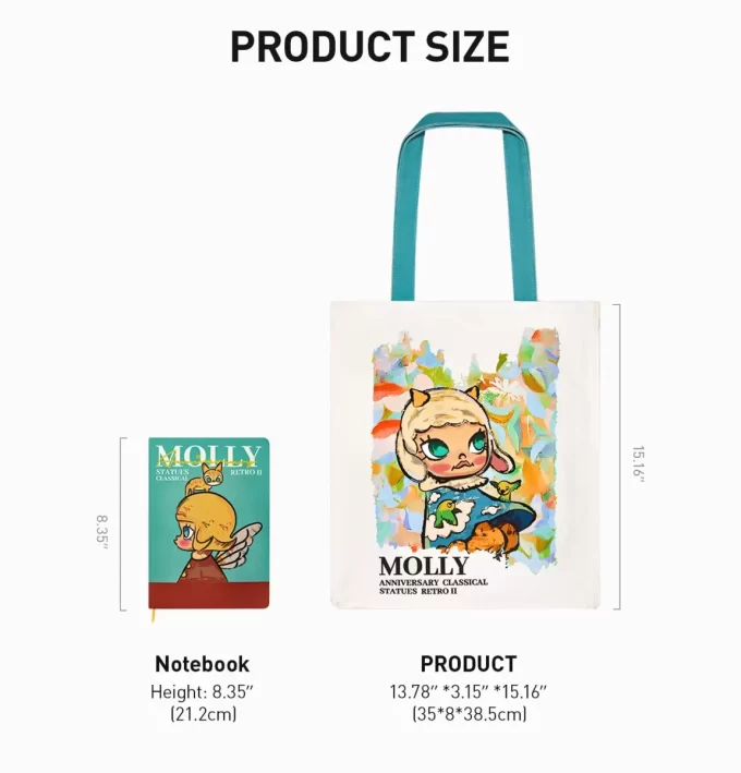 MOLLY Yıldönümü Heykelleri Klasik Retro 2 Serisi – Kanvas Çanta