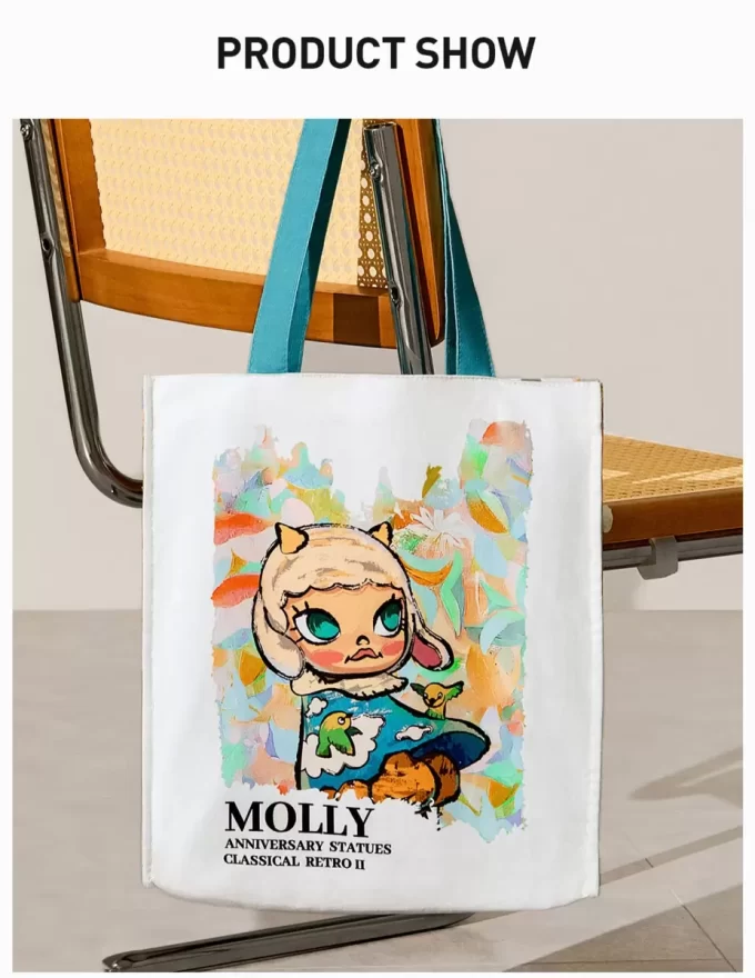 MOLLY Yıldönümü Heykelleri Klasik Retro 2 Serisi – Kanvas Çanta