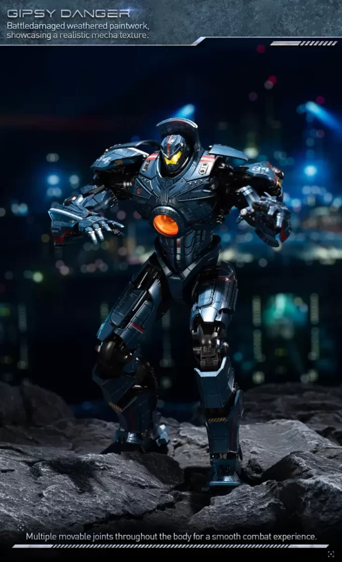 Pasifik Savaşı: Gipsy Danger Pres Döküm Aksiyon Figürü