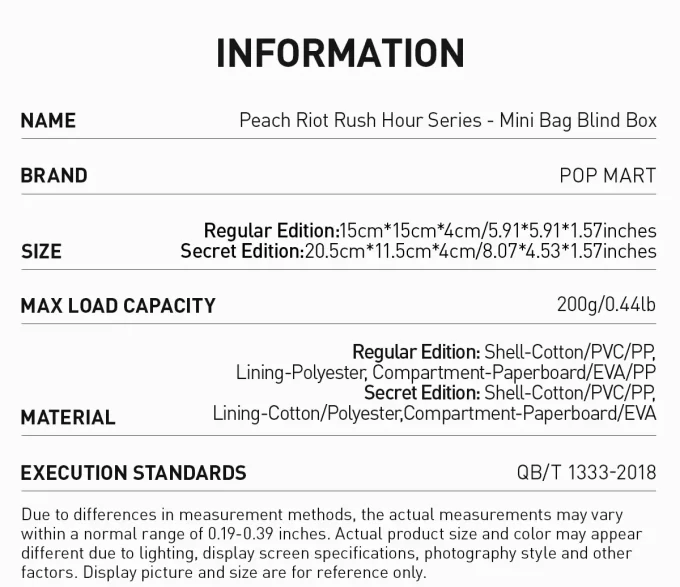 Peach Riot Rush Hour Serisi – Mini Çanta Kör Kutu