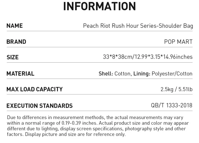 Peach Riot Rush Hour Serisi – Omuz Çantası