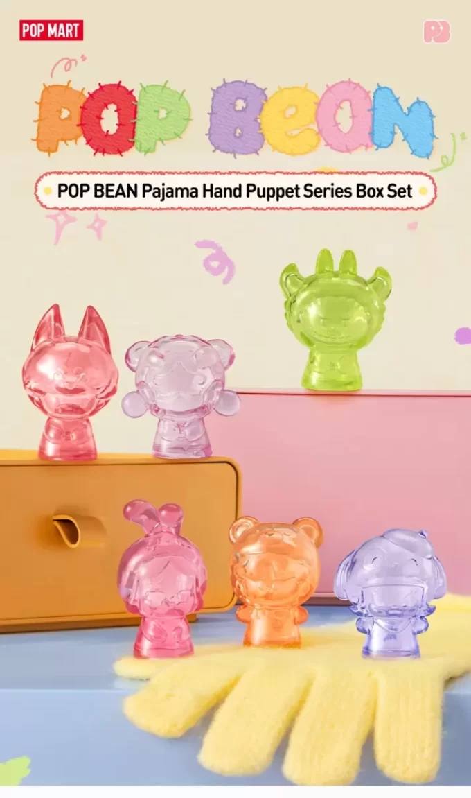 POP BEAN Pijama El Kuklası Serisi Kutu Seti
