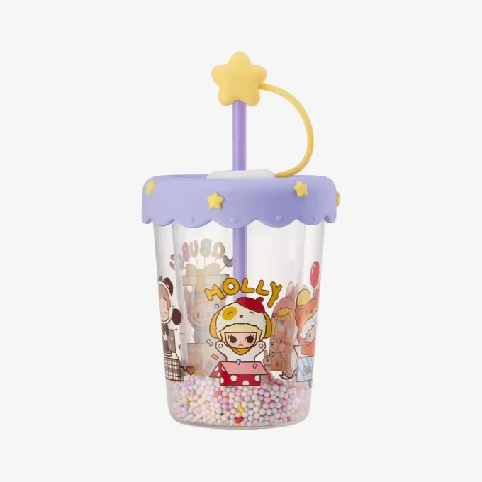 POP BEAN Pijama Partisi Çift Katmanlı Pipetli Bardak