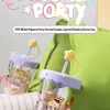 POP BEAN Pijama Partisi Çift Katmanlı Pipetli Bardak