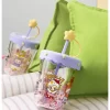 POP BEAN Pijama Partisi Çift Katmanlı Pipetli Bardak
