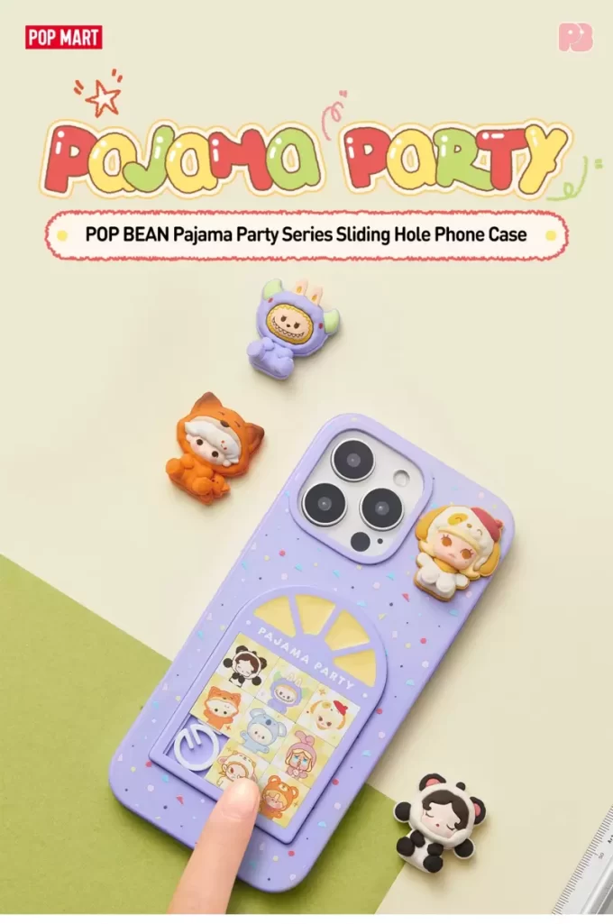 POP BEAN Pijama Partisi Kayar Delikli Telefon Kılıfı