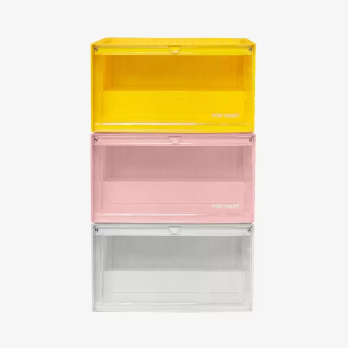 POP MART Işıklı Sergileme Kabı (Beyaz & Sarı & Pembe)