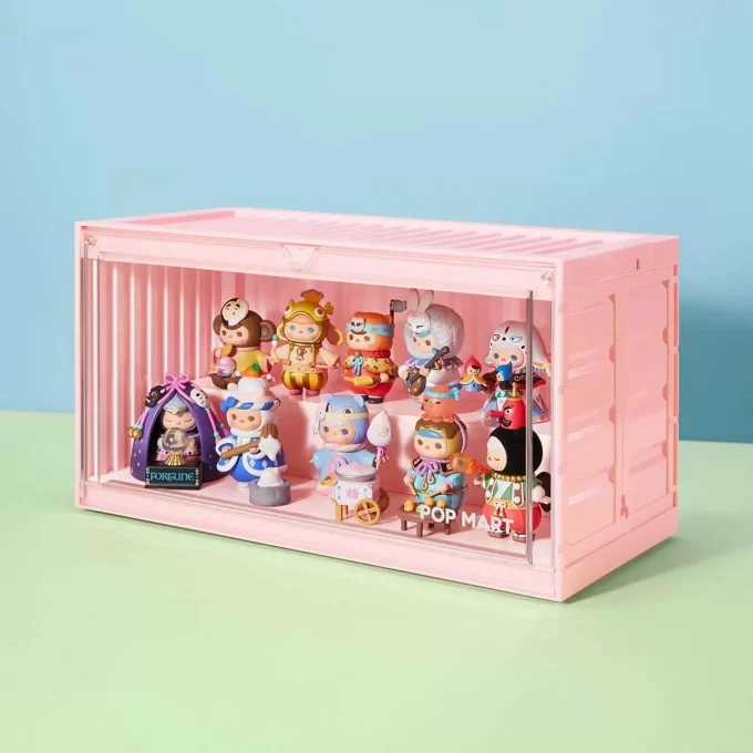 POP MART Işıklı Sergileme Kabı (Beyaz & Sarı & Pembe)