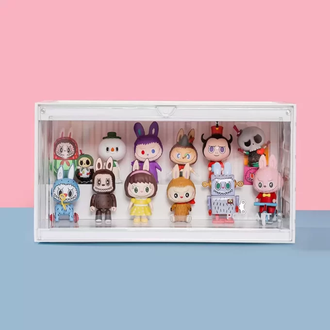 POP MART Işıklı Sergileme Kabı (Beyaz & Sarı & Pembe)