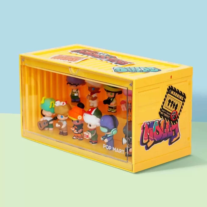 POP MART Işıklı Sergileme Kabı (Beyaz & Sarı & Pembe)