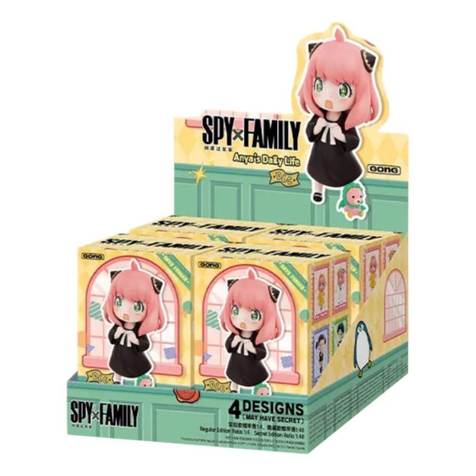 Pop Mart SPY X FAMILY Anya’s Everyday DLC Figürleri Mühürlü Kutu (4 Kör Kutu)
