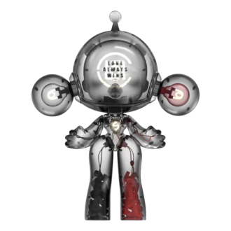 Pop Mart x Clot Skullpanda Mega Yenilmez Aşk Figürü %1000