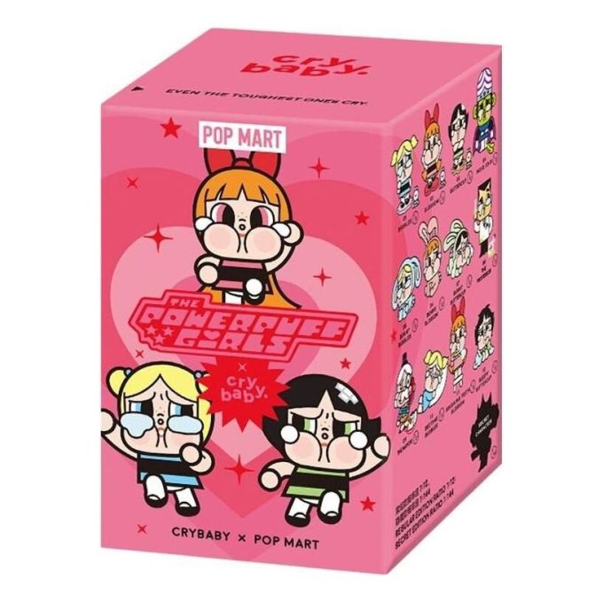 Pop Mart x Powerpuff Girls CryBaby Vinil Figürleri Mühürlü Kutu (1 Kör Kutu)